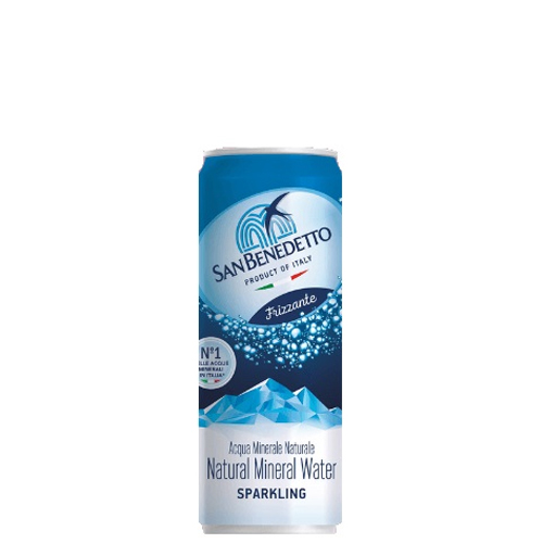 Acqua San Benedetto Frizzante cl 33 Lattina Sparkling