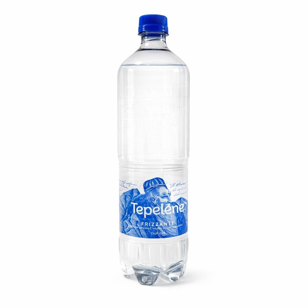 Acqua Tepelene frizzante lt 1 pet