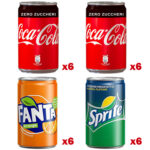 Coca Cola Minican Mista cl 15 lattina 12 Coca Zero