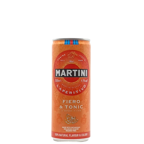 Aperitivo Martini Fiero & Tonic cl 25 lattina Terranova Alimenti