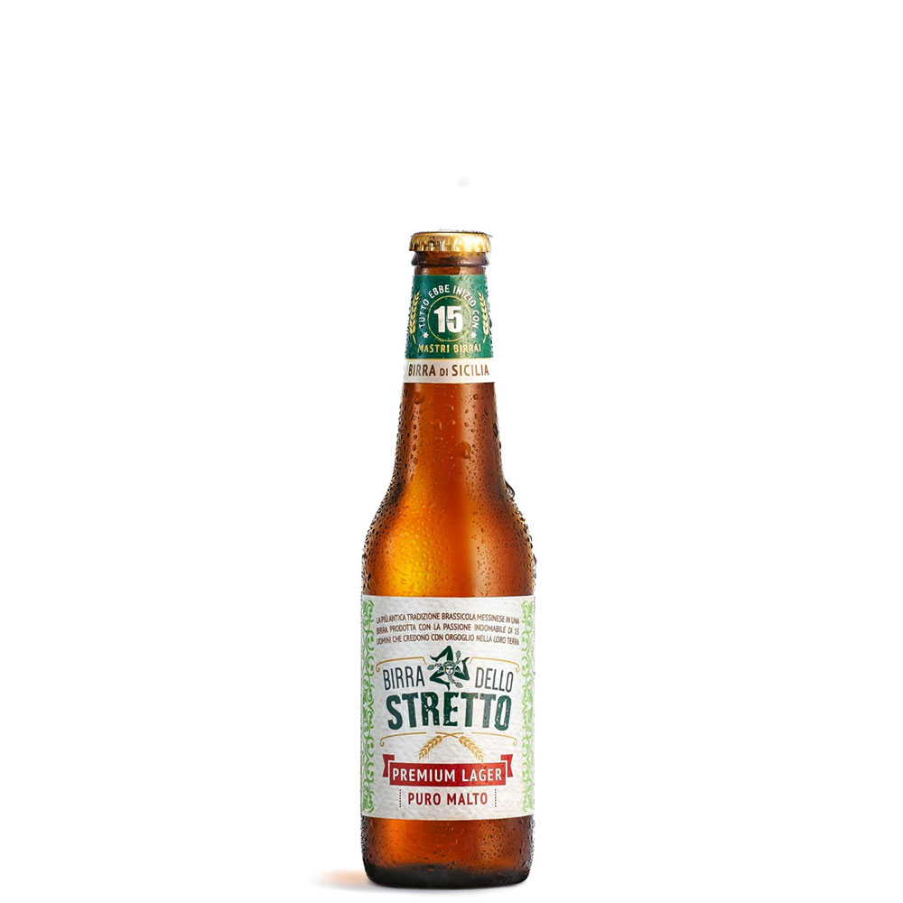 Birra dello Stretto Premium Lager cl 33 Puro Malto