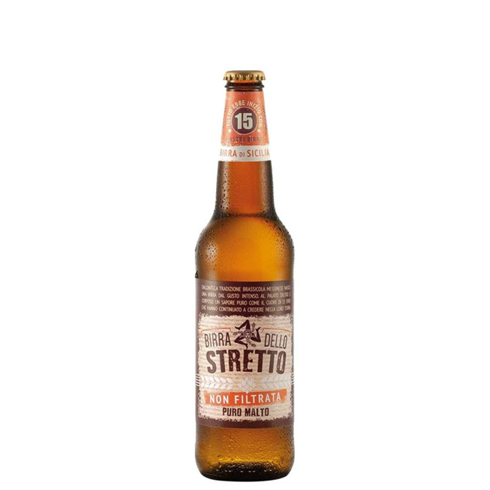 Birra dello Stretto Non Filtrata cl 50 Puro Malto