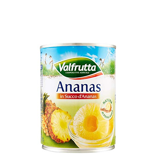 Ananas a fetta Valfrutta ml 580 latta in succo d'ananas