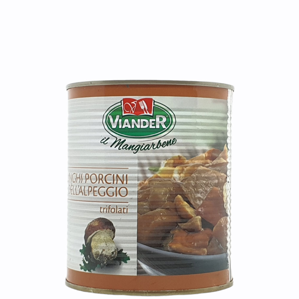 Funghi Porcini Dell'Alpeggio Viander gr 800 Trifolati latta