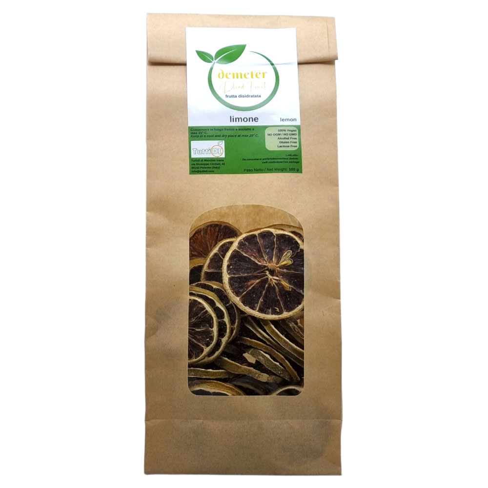 Frutta Disidratata Demeter Limone gr 100 Tuttidi