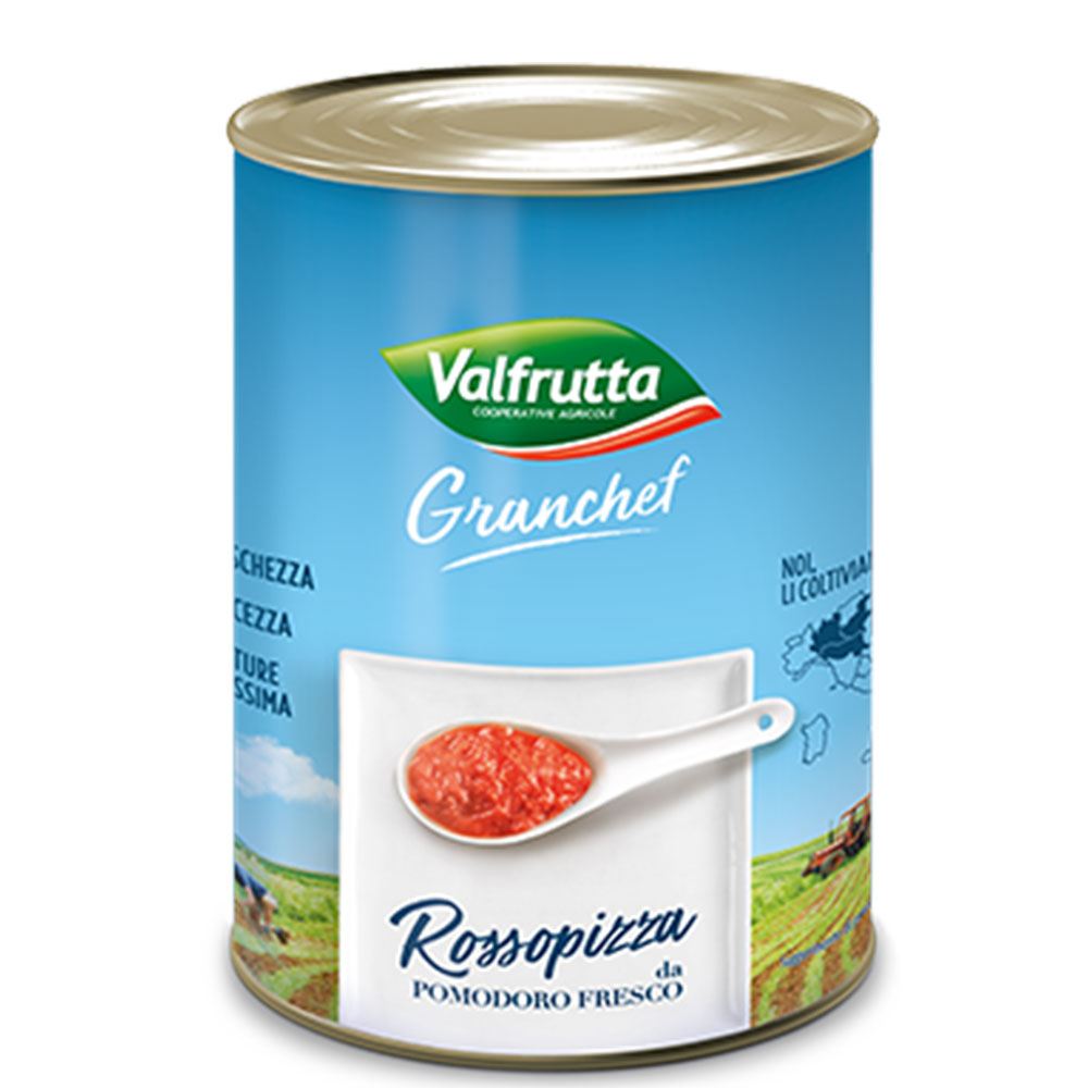 Rossopizza denso Valfrutta Granchef kg 4,100 latta Polpa