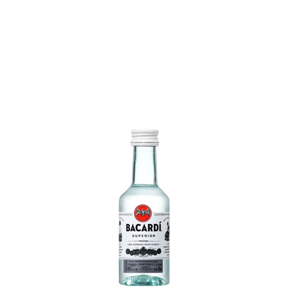 Rum Bacardi Carta Blanca cl 5 mignon (BT pet)