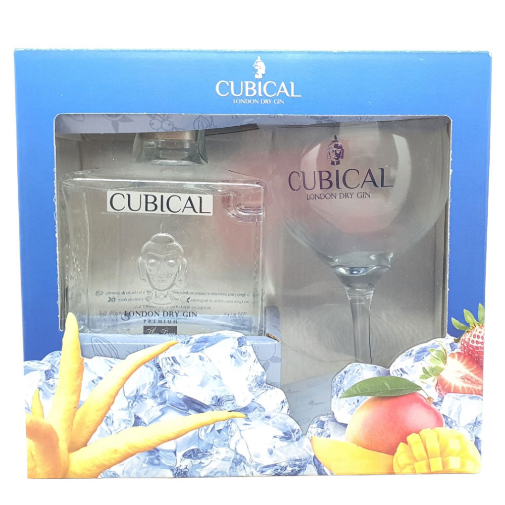 Gin Cubical Premium cl 70 + 1 bicchiere - immagine 2