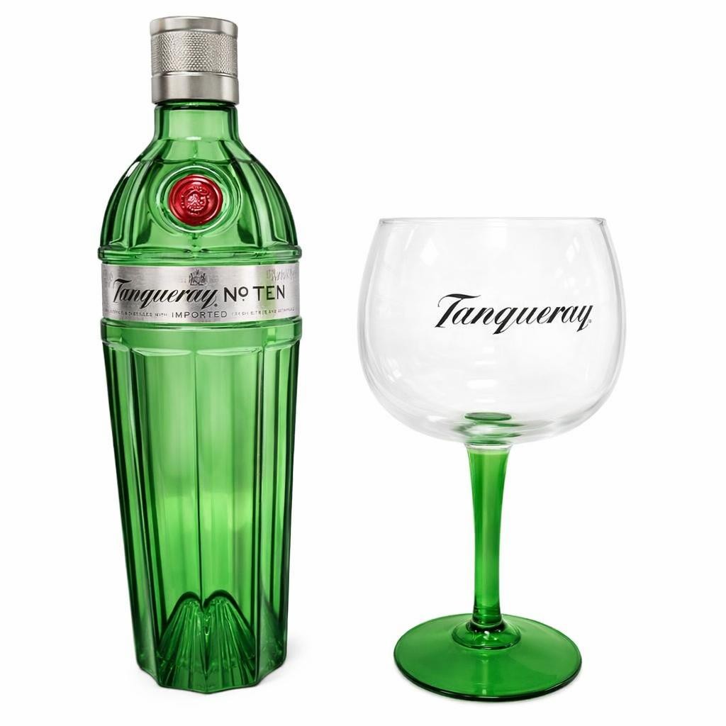 LQ6630 Fardo Gin Tanqueray TEN (2 bt Tanqueray ten cl 70 + 4 calici)