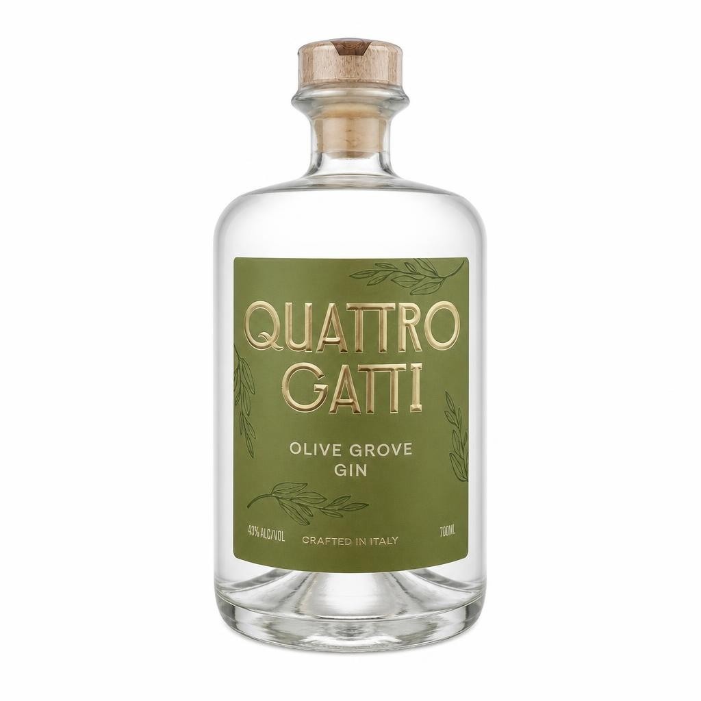 Gin olive grove Quattro Gatti cl 70