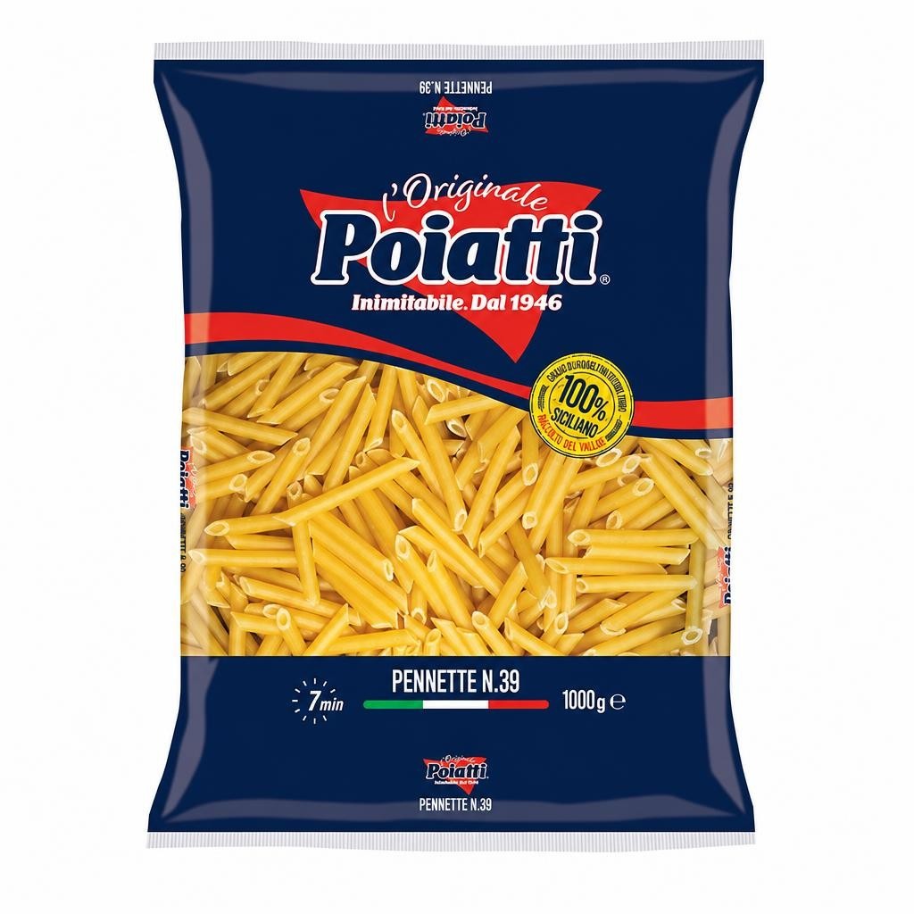 Pasta Poiatti Pennette n.39 kg 1