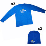 Kit Corona Autunno 450792 2 Magliette L + 2 Cappellini Lana