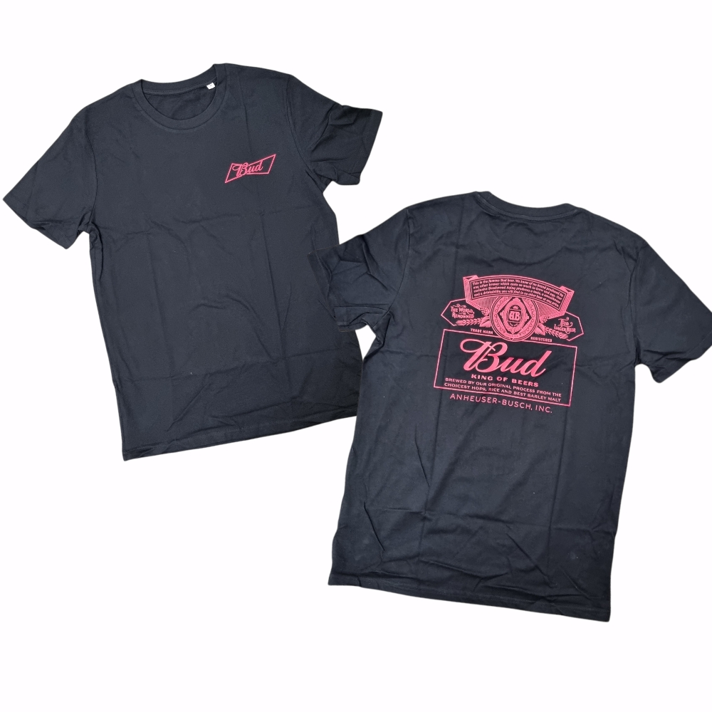 PO2376 Maglietta T-shirt nera Bud unisex misura L