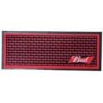 Tappetino Bar runner Bud in Tessuto Rosso