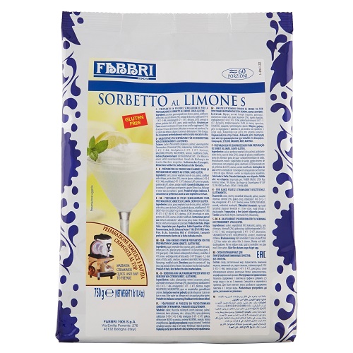 Fabbri Base Sorbetto al limone G 750 (Per preparare fino a 60 Porzioni)