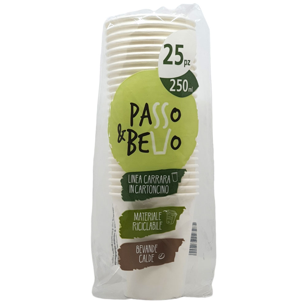 Bicchiere Isap cc 200 x25pz Cartoncino