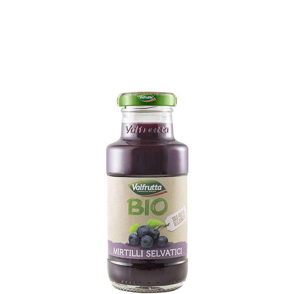 Succo Valfrutta BIO Mirtilli ml 200 vap Tappo vite