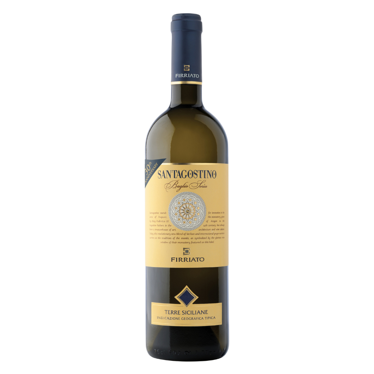 VN3495 Vino Firriato Santagostino catarratto chardonnay bianco cl 75