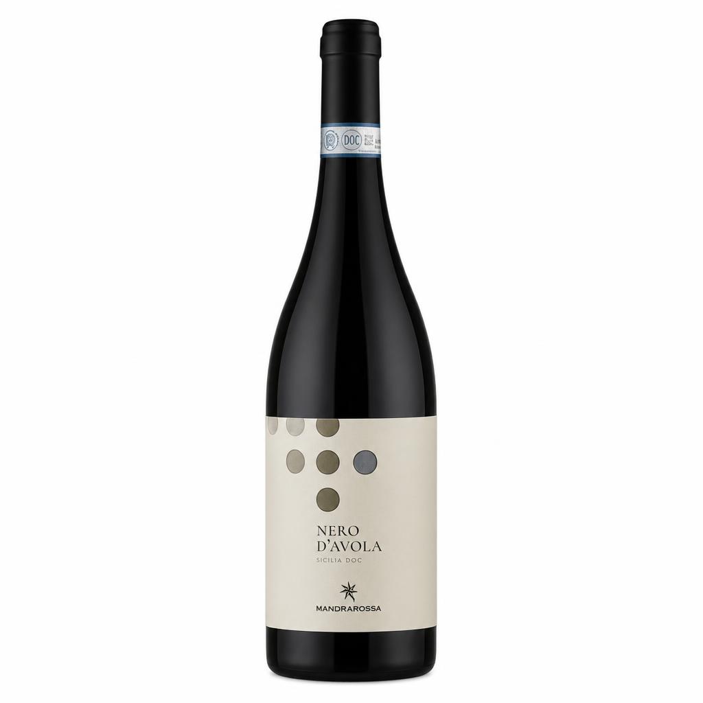 Vino Mandrarossa nero d'avola DOC BIO CL 75 2024