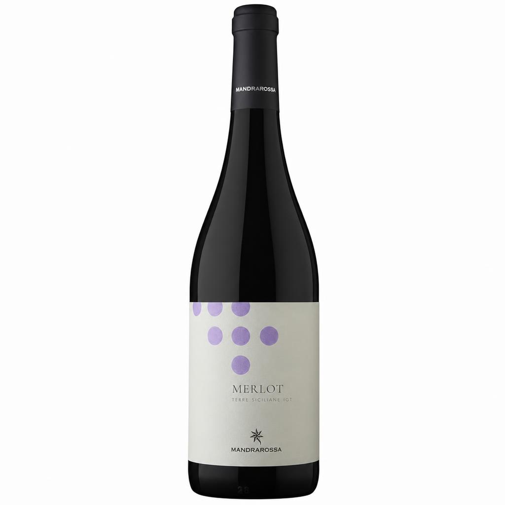Vino Mandrarossa Merlot cl 75 2024 Biologico IGT