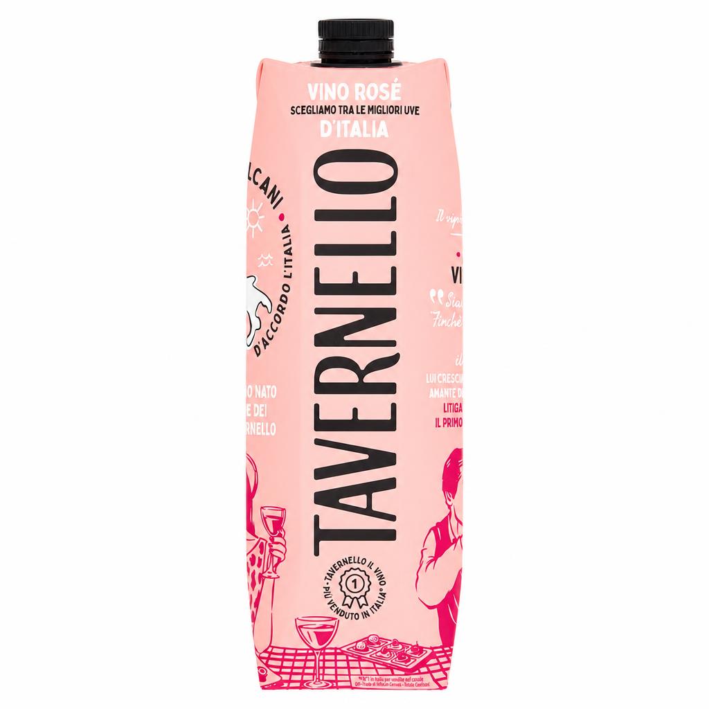 Vino Tavernello Rosato lt 1 BRIK