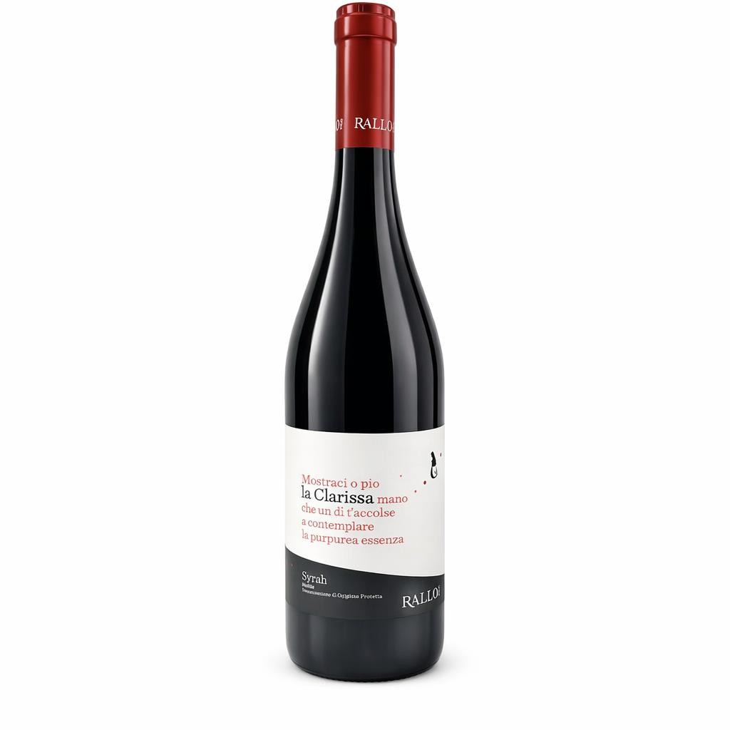 Vino Rosso La Clarissa Rallo cl 75 Syrah 2024 DOP Bio